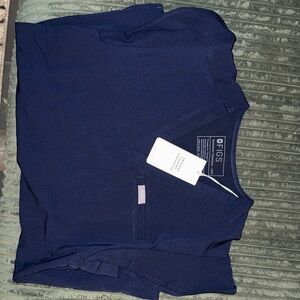 Figs flutter sleeve scrub top